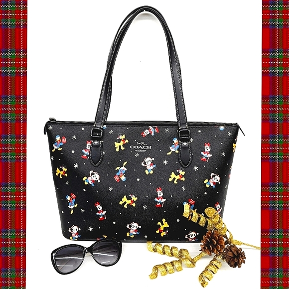 Coach Black Disney Character Tote - Picture 1 of 9